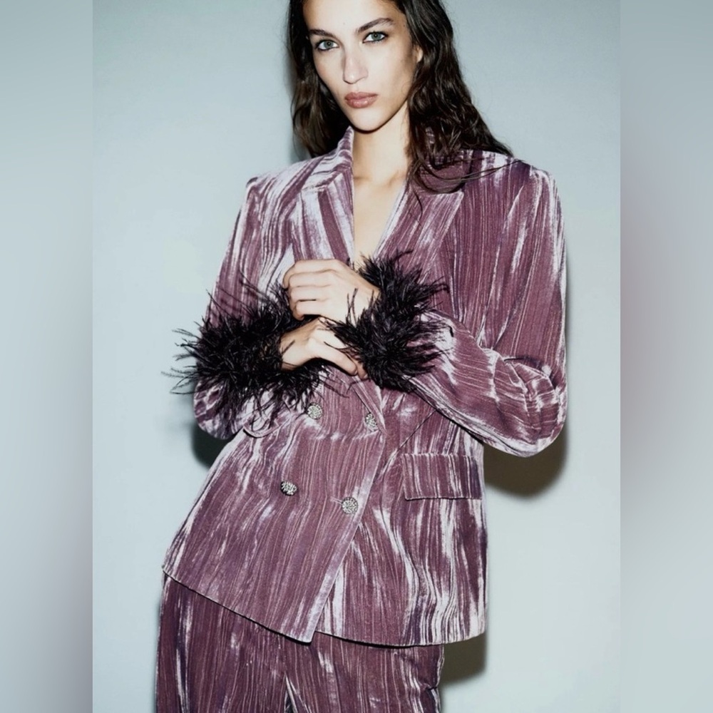 Zara velvet blazer - Picture 2 of 4